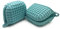 Mini Oven Gloves Thicken Silicone Pot Holder Mini Oven Mitt Heat Resistant Pinch Covers for Baking, Cooking, Bbq Grilling (Green)