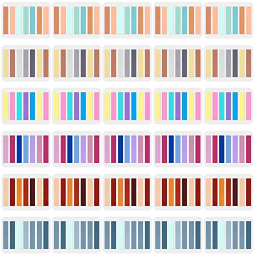 SIQUK 4200 Stücke Selbstklebende Tabs Index Haftnotizen Tabs Haft-Tabs Datei Index Tabs Haftstreifen Haftmarker für Seitenmarkierungen, 30 Set