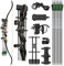 ZSHJGJR Bogenschießen Recurvebogen Set 56 58 60 Zoll 30-60lbs Take Down Recurve Bogen und Pfeil Set Jagd Bogen Für Erwachsene Anfänger mit Bogenschießen Zubehör (56-30lbs, Camo-Set 3)
