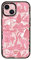 CASETiFY Impact Case for iPhone 15 [4X Military Grade Drop Tested / 8.2ft Drop Protection/Compatible with Magsafe] - Cheetah Paradise Pink - Clear Black
