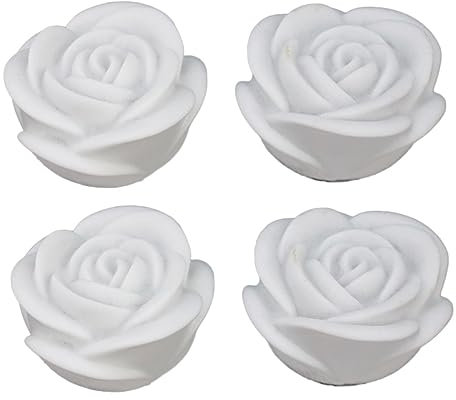 Garneck 4 Stücke Bunte Nachtlicht Solar Kerzen Lichter für Hochzeit Dekorationen Weiß Farbige für Valentinstag