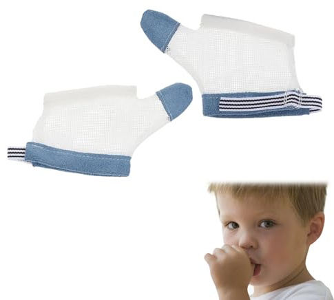 Guanti Di Arresto Per Succhiare, Guanti Traspiranti per Bambini, Baby Thumb Sucking Stop, Guanti Succhiare Per Neonati per Succhiare la Protezione delle Dita Protezione Traspirante