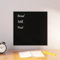 Tableau Noir magnétique Mural Noir 40x40 cm Verre trempé,Fournitures de Bureau,Matériel de présentation & d'affichage,Tableaux effaçables à Sec,1.96 kg,Noir,347934