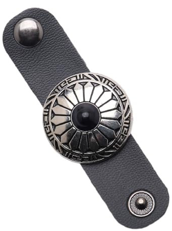 GMBYLBY 5 Stücke Vintage Kunstleder Schal Schnalle Cowboy Quadratischer Schal Verschluss Bandana Halstuch Clip Unisex Einzigartige Handwerkskunst