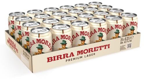 Birra Moretti Helles Bier Einweg (24 x 0,33l Dosen)
