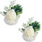 yufana 2er-Pack Weiße Handgelenk Blume, Hochzeit Handgelenk Corsage, Korsage Hochzeit Boutonniere, Rosencorsage Handgelenkblume, Geeignet für Hochzeiten, Bankette, Jubiläen usw.