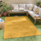 Nazar Tapis Salon Santorini, Interieur Exterieur, Moderne, Blanc, Beige, Gris, Noir, Turquoise, Jaune, Rose, Motif Relief, Poils Court et Doux (985 Jaune, 200x290 cm)
