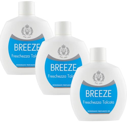 Deodorant Squeeze Frische Talkum, kein Gas, für empfindliche Haut, 100 ml (3 Einheiten)