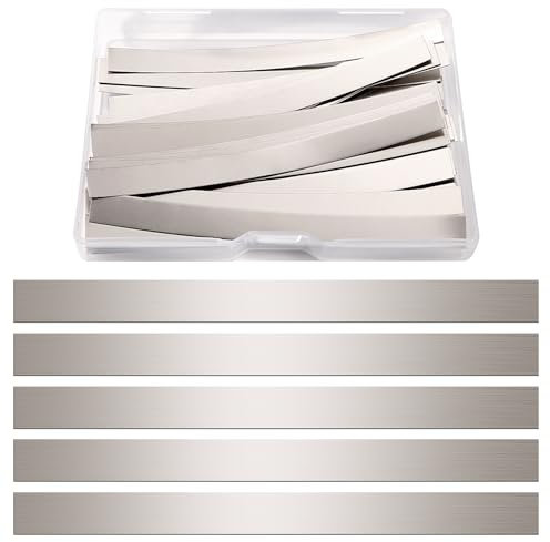 KUOQIY 50 PCS 0.15 * 8 * 100 mm 99.6% Purity Nickel Strips, Battery Nickel Strip, Soldering Tab Nickel Strip, for Battery Spot Welding
