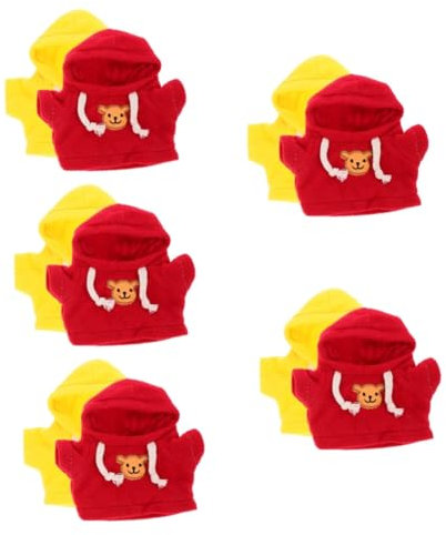 TOYANDONA 10stücke Teiliges Für Kleine Stoffbären Süße Kapuzenpullover Für Dekoration Und Puppenkleidung Für Kreative Spielideen Verschönerung Von Plüschfiguren