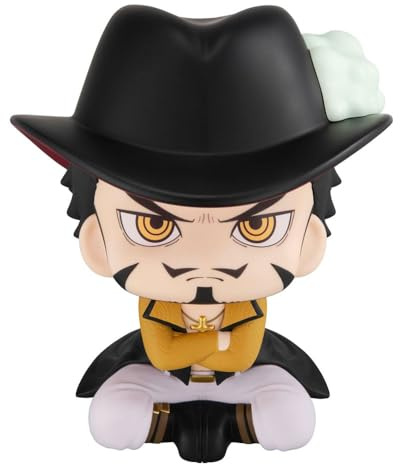 One Piece Look Up Statue Dracule Mihawk - 11 cm, Weiß, Glossy Finish, Vibrant Color Family