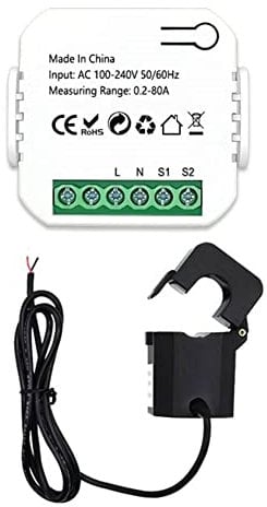 worien Tuya Smart Life ZigBee Energy Meter 80A with Current Transformer Clamp KWh Power Monitor Electricity Statistics110V 240V
