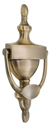 Infinity Decor Türklopfer aus massivem Messing im viktorianischen Stil, 20,3 cm, antikes Messing-Finish, Premium-Qualität, Hand-Türklopfer für Eingangstür, Möbel