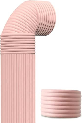 XDRGOOIUY Pipe Wrap Duct Tape Brown White Pink, Soft Insulation Covers Concealer Tube Hider for Bathroom Extractor Venting Pipes Tumble Dryer Kitchen Cooker Hood Tubes, Self-Adhesive