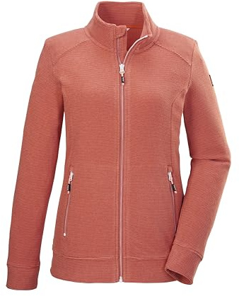 killtec Donna Giacca in pile con collo alto KOS 100 WMN FLC JCKT, hell sienna rot, 50, 42802-000