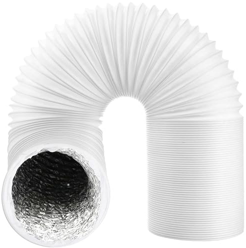 SPARES2GO Universal Air Con Vent Hose PVC Aluminium Foil Heat Insulated Portable Air Conditioner Duct AC Outlet Pipe (6 x 3m)