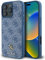 CG MOBILE Guess HC PU 4G Small 4G and Classic Hülle für iPhone 16 Pro kompatibel mit MagSafe Blau