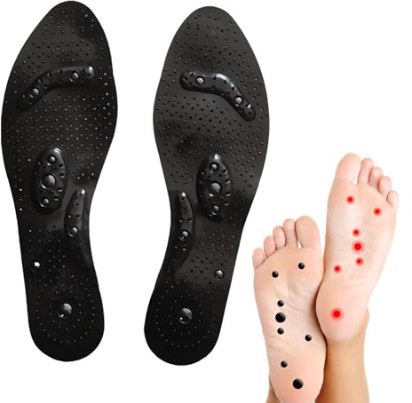 EUYKQNOI Magnetische Einlegesohlen, Orthopädische Einlegesohlen, Akupressur Einlegesohlen, Massage Einlagen,Einlegesohlen Massage, Abnehmen, Vorbeugung, Unisex, Größe 35-40