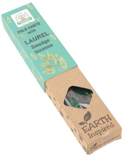 Namaste India Räucherstäbchen, handgerollt, 25 g, Palo Santo Laurel | Dicke Räucherstäbchen aus natürlichen Rohstoffen, Brenndauer 30-40 Minuten, Sicherheitshinweise beachten.