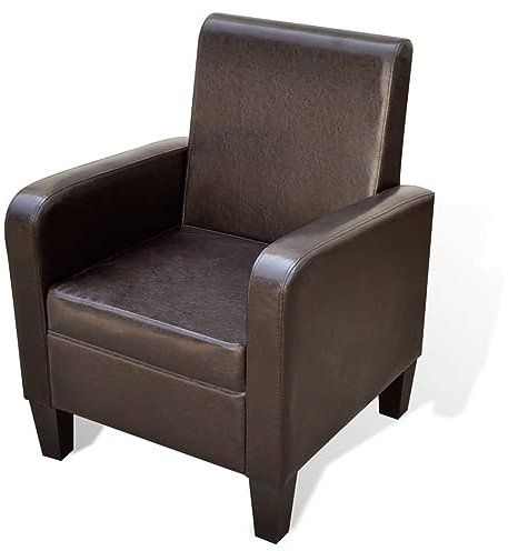 Xichuzi Sessel Braun Kunstleder, Fernsehsessel, Kinosessel, Lesesessel, Tv Sessel, Ohrensessel, Armsessel, Seselstuhl Wohnzimmer - 241108