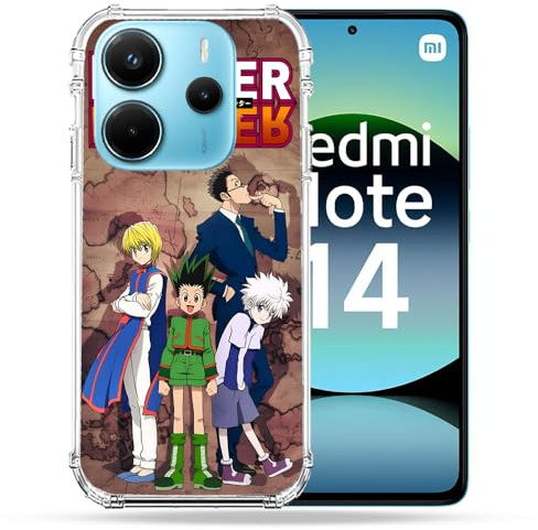 Cokitec Verstärkte Schutzhülle für Xiaomi Redmi Note 14 4G Manga Hunter X Hunter Vintage