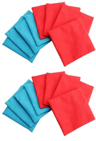 Cpolebev 16 Stück Mini-Beanbags-Set Cornhole-Beanbags Wurfspiel-Beanbags -Spielbedarf für Kinder & Erwachsene Ohne Füllung