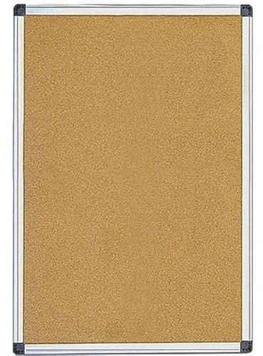 DisplayLager Kork Pinnwand – 150 x 100 cm, Braun, Silber eloxierter Alurahmen, Rechteckig, Kork, Whiteboard und Tafel, Wandhalterung, 149 x 95,5 cm sichtbare Maße, 4.8 kg, Pinboard
