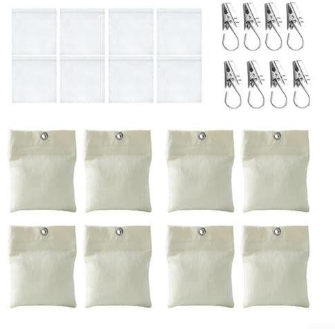8Er-Pack Vorhanggewichte für Den Außenbereich, Selbstklebende Befestigung, Vorhangtaschen für Den Außenbereich, für Pergola, Pavillon