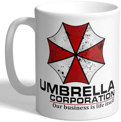 I Love Mugs - Umbrella Corporation Logo - Horror, Evil Video Game, Film Mug, Ceramic, 11fl.oz.