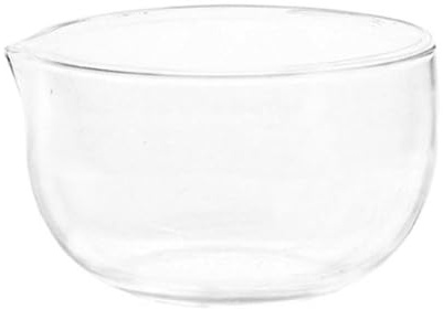 GMBYLBY Ensaladera de vidrio de 350/600 ml, recipiente redondo para alimentos, para cocinar, hornear, preparar, hornear, yogur, verduras