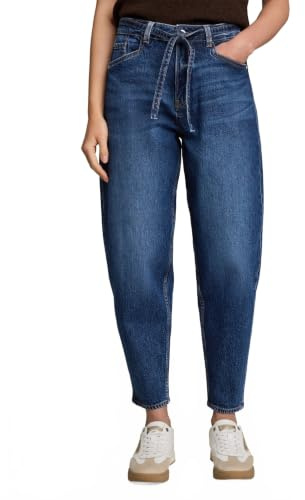 TOM TAILOR Denim Damen TTADEA Barrel Jeans mit Gürtel