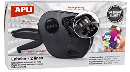APLI Paper 102365 Preis-Etikettiermaschine 2 Zeilen Premium