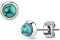 Beyoutifulthings Damen 1 Paar Stud Ohr-ring Set Ohr-Stecker Chirurgenstahl Halbedelsteine eingefasst Türkis