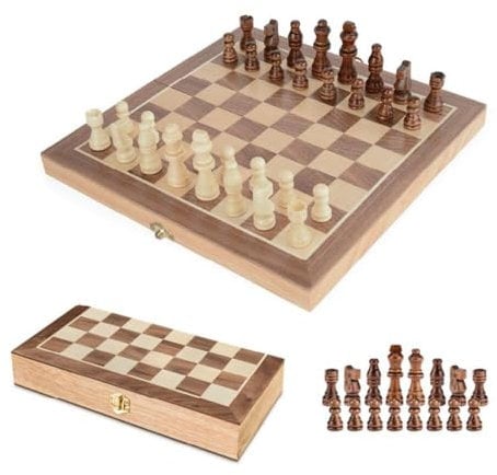 Toyrific Chess Folding Game Board for 2 Players, Chess Set Board Games, Travel Family Game
