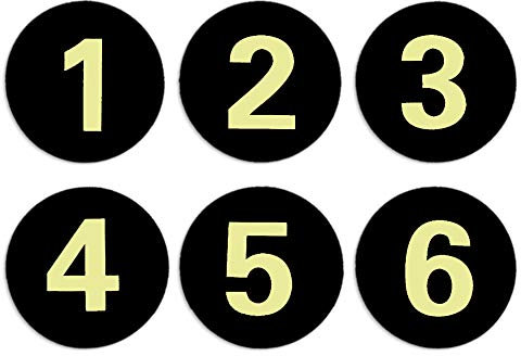 30PCS Acrylic Locker Number Signs Sticker 1-30, Door Sign with Self-Adhesive Tape, Black