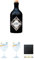 The Illusionist Dry Gin 0,5 Liter + Gin Sul Copo Ballon Glas 1 Stück + Gin Sul Copo Ballon Glas 1 Stück + Schiefer Glasuntersetzer eckig ca. 9,5 cm Durchmesser