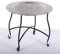 Casa Moro Orientalischer Teetisch Safi D50 cm | Beistelltisch mit Silbertablett & klappbarem Gestell in schwarz | Handmade Gartentisch Camping-Tisch | Kunsthandwerk | TA7070
