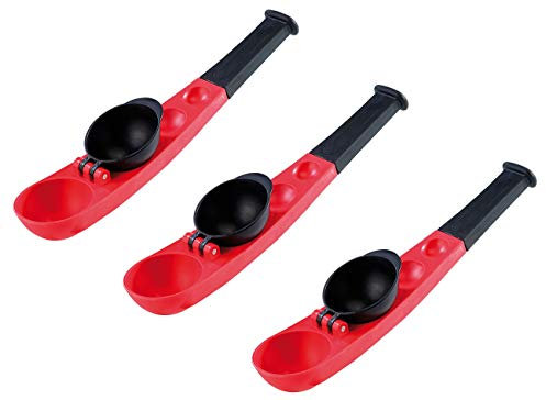 infactory Wurfspielzeug: 3er-Set Wurfstarke Einhand-Wasserbomben- & Schneeball-Schleudern (Schneeball-Zange mit Schleuder, Schnee-Ballwurfmaschine, Ballon)