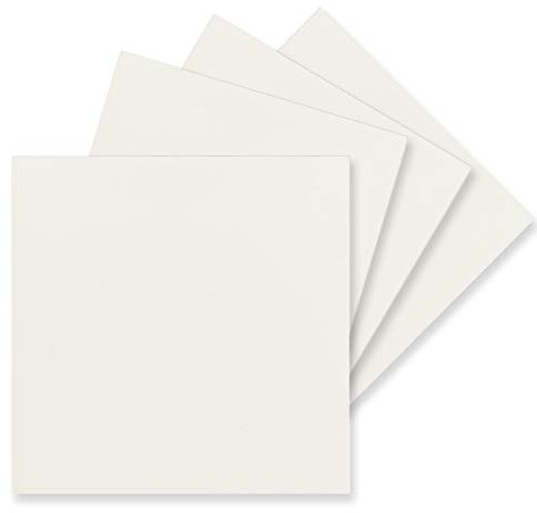 FarbenFroh by GUSTAV NEUSER 50 Einzel-Karten Quadratisch - 15 x 15 cm in Naturweiß (Weiß) - 240 g/m² - blanko Bastel-Karten, Postkarten, Bastelkarton in Ton-Papier Qualität