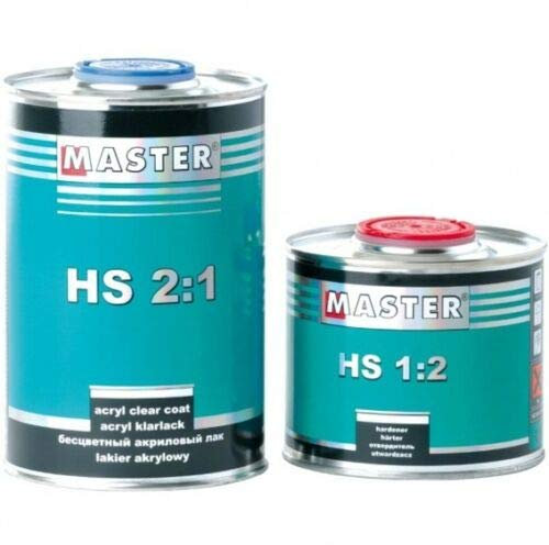 Troton Master 2K HS - Barniz transparente (2:1, resistente a los arañazos, 1 litro, con dureza estándar de 0,5 L)