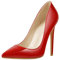 Only maker High Heels Stilettos Damen Klassische Pumps Elegant Lack Rot 39 EU