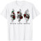 Hear No Evil See No Evil Speak No Evil Rose Skull Tattoo T-Shirt