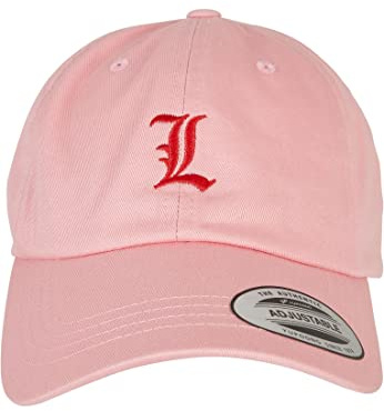 Mister Tee Unisex Letter Pink Low Profile Cap L, one Size