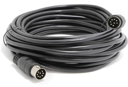 Cable DIN de 7 Pines, Cable Adaptador de Audio Macho a Macho, Plug and Play, 3 Metros/9, 8 Pies de Longitud, Suave y Duradero, Antitracción para Transmisión de Corriente del Generador