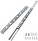 Cjueiom 10 Pack 10 Inch / 246mm Drawer Slides Runners, Silver Ball Bearing Drawer Slides Rail Metal Two Way Slide Track Rail, 17mm Wide Keyboard Tray Runners for Grooved Drawers Cabinet Cupboard