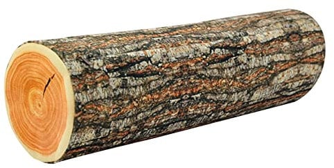 Simulation Tree Trunk Pillow Creative Long Cylindrical Stump Cushion Tree Branch Log Design Cushion Round Wood Grain Stump Shaped 3D Decorative Pillows for Home Living Room Sofa