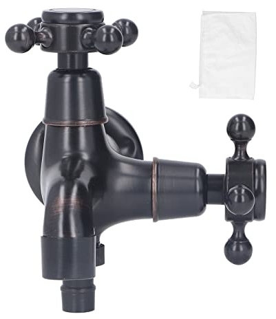 Nachukan Robinet De Lavabo Mural Rétro Tout en Cuivre De Style Européen-Robinet d'eau Froide Et Chaude pour Vanités Et Toilettes De Salle De Bain à Domicile