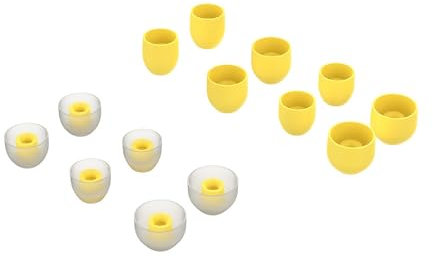 7 Paar Ersatz Ohrstöpsel für Sony WF-1000XM3 / WF-1000XM4 / WF-1000XM5, 4 Größen Silikon Ohrstöpsel In-Ear Kopfhörer (Gelb)