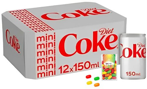 Diet Coke Cans Pack of 12 (150ml) Taste and Fizz with Zero Calories - Sold by VR Angel