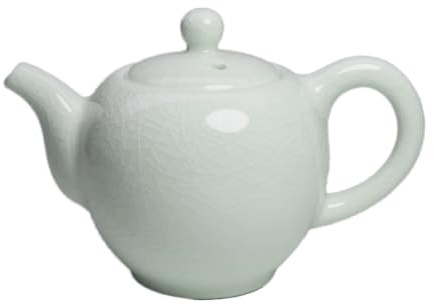 Liang baobao Porcelain Teapot, 9oz Ceramic Tea Pots Small Teapot White | 270ml Chinese Kung Fu Tradition Ice Crack Glaze Water kettle